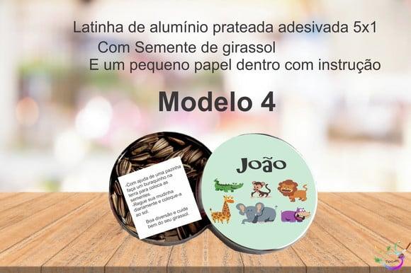 Latinha Semente Girassol-safari