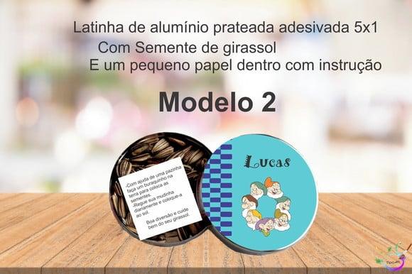Latinha Semente Girassol-sete Anões