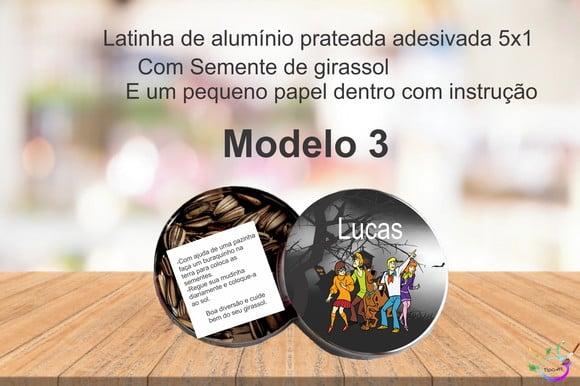 Latinha Semente Girassol-scooby Doo
