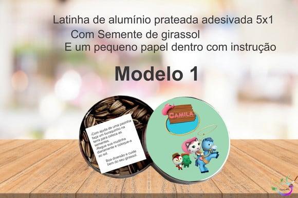 Latinha Semente Girassol-sheriff Calie do Oeste