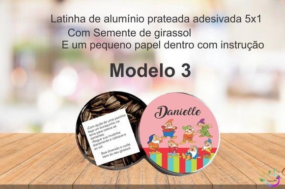 Latinha Semente Girassol-sete Anões