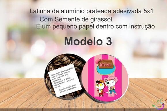 Latinha Semente Girassol-sheriff Calie do Oeste