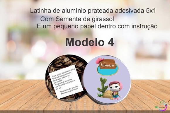 Latinha Semente Girassol-sheriff Calie do Oeste