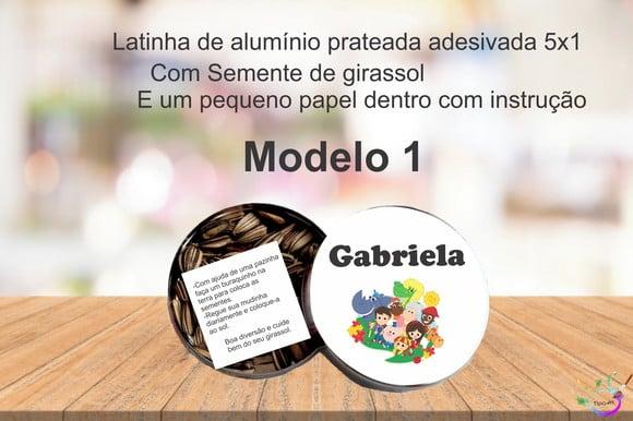 Latinha Semente Girassol-sitio do Pica Pau Amarelo