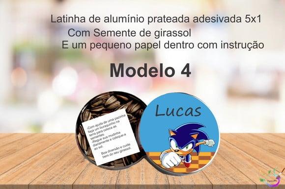 Latinha Semente Girassol-sonic