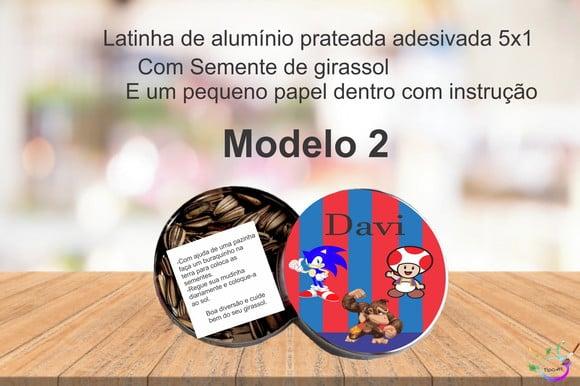 Latinha Semente Girassol-sonic