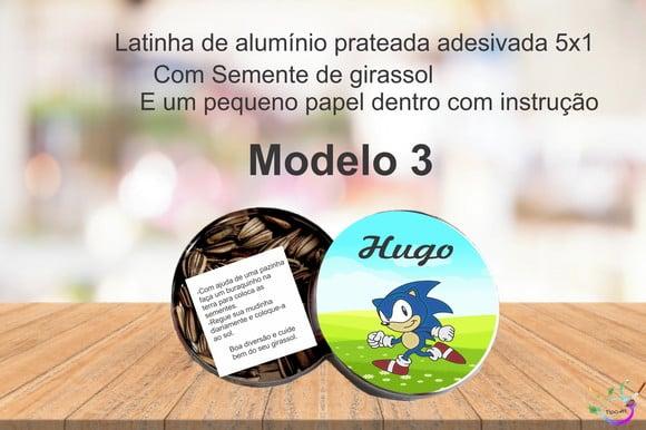 Latinha Semente Girassol-sonic