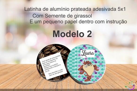 Latinha Semente Girassol-taz Mania