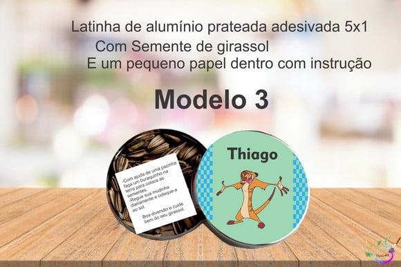Latinha Semente Girassol-timão