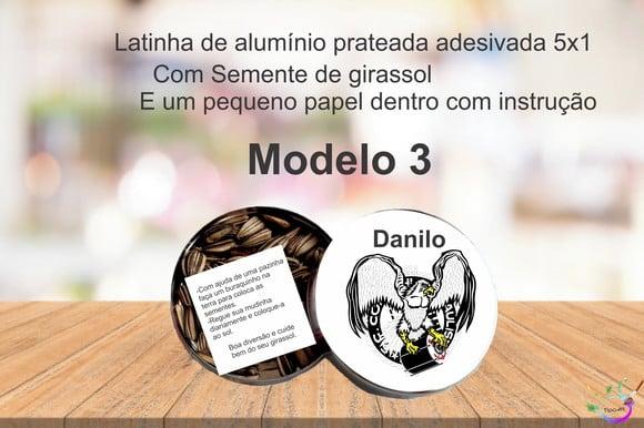 Latinha Semente Girassol-timão