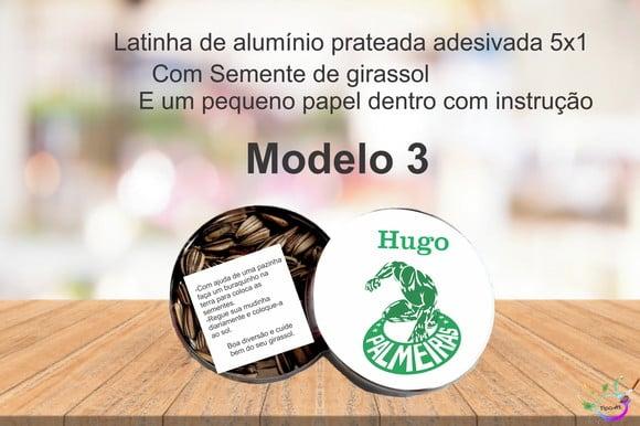 Latinha Semente Girassol-verdão