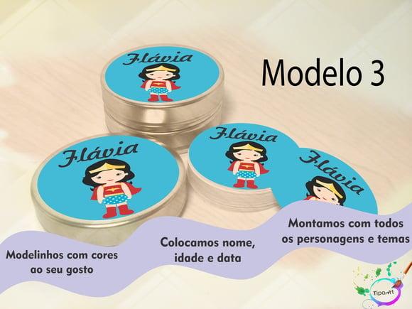 Latinhas - Simbolo Mulher Maravilha