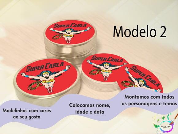 Latinhas - Simbolo Mulher Maravilha