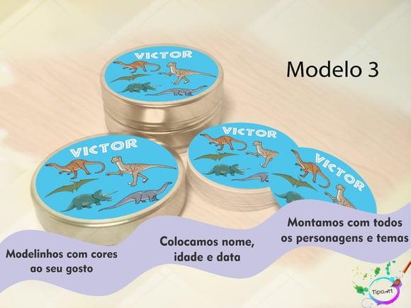 Latinhas -dinossauros