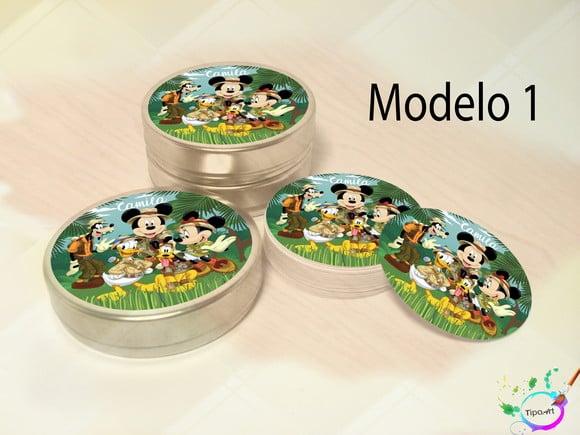 Latinhas -mickey Safari