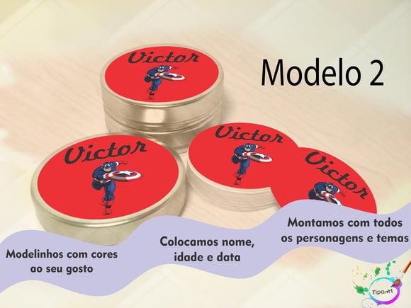 Latinhas -simbolo Capitão America