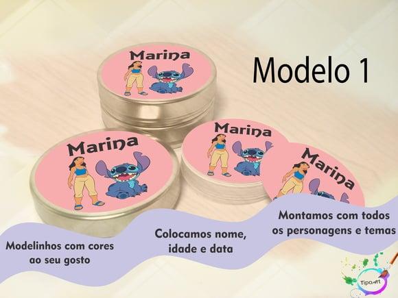 Latinhas -stitch e Lilo