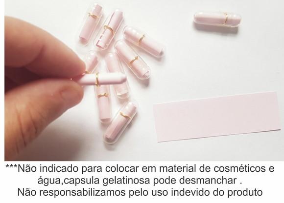 Mini Cápsulas Mensagens/sem Nada Escrito,papel Rosa Claro