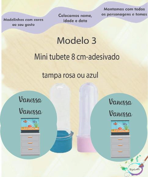 Mini Tubete 8 cm -aquário