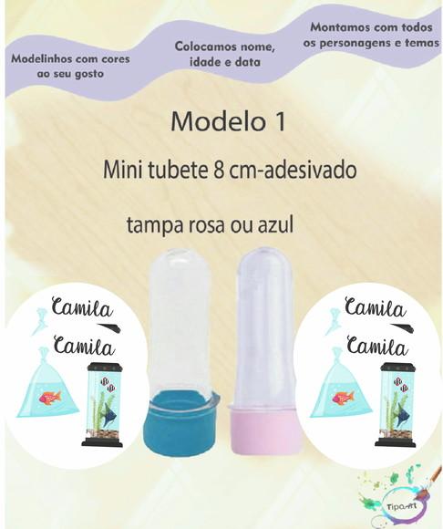 Mini Tubete 8 cm -aquário
