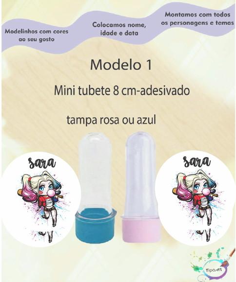 Mini Tubete 8 cm -arlequina
