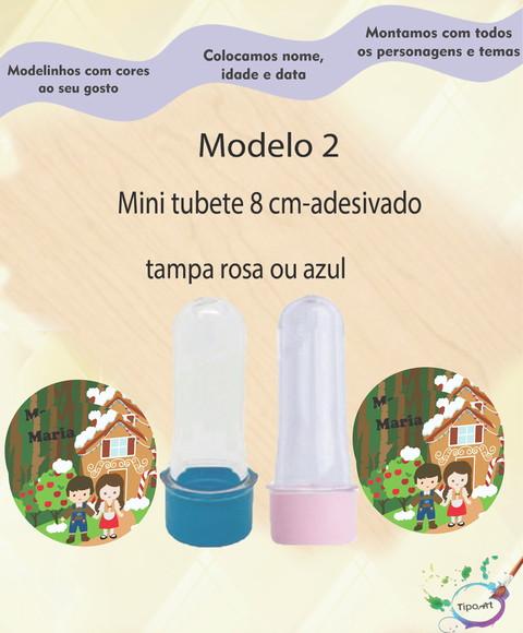 Mini Tubete 8 cm -joão e Maria