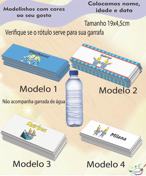 Rótulo Água Mineral-bananas de Pijama