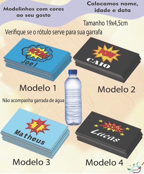 Rótulo Água Mineral-bomba