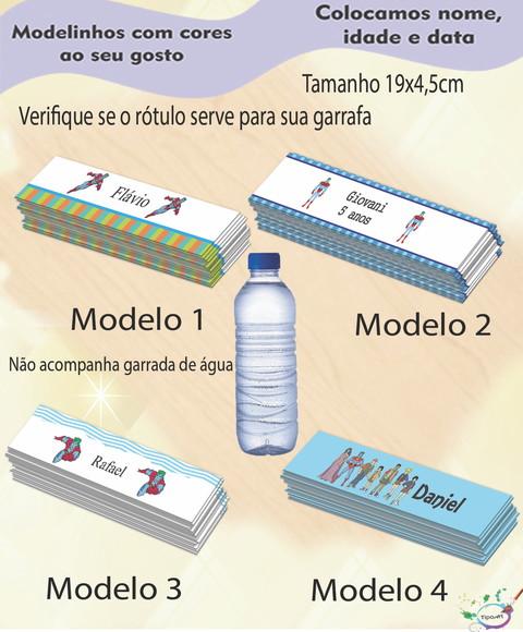 Rótulo Água Mineral-capitão Planeta