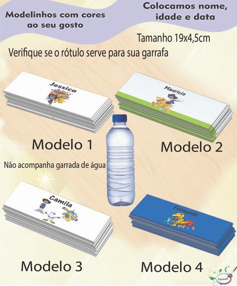 Rótulo Água Mineral-digimon