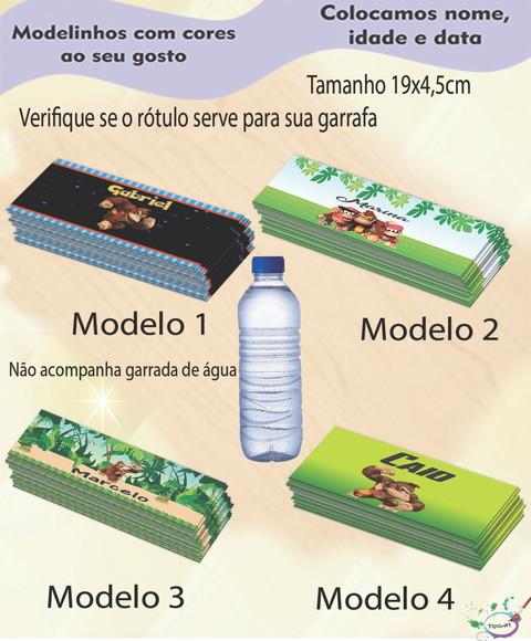 Rótulo Água Mineral-donkey Kong
