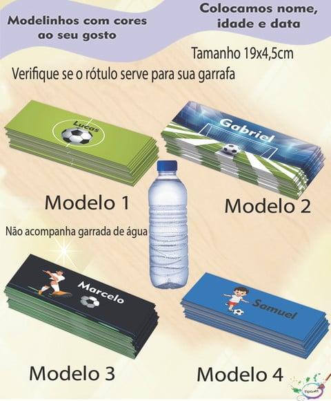 Rótulo Água Mineral-futebol