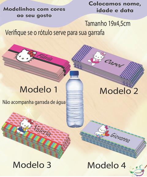 Rótulo Água Mineral-hello Kitty