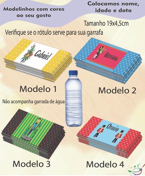 Rótulo Água Mineral-minecraft