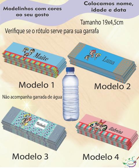 Rótulo Água Mineral-menina Super Poderosas
