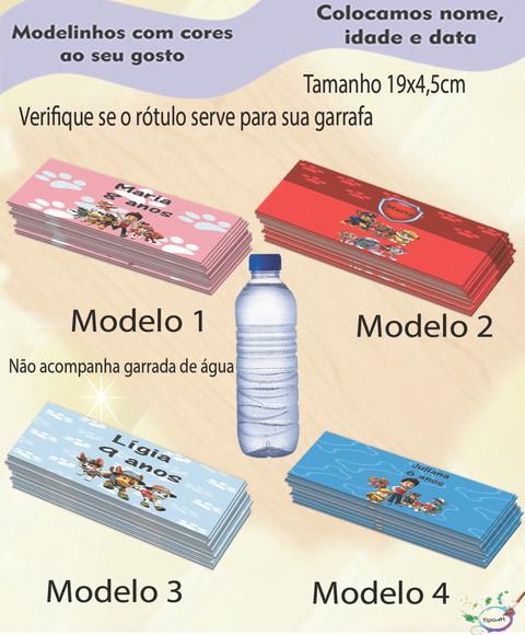 Rótulo Água Mineral-patrulha Canina