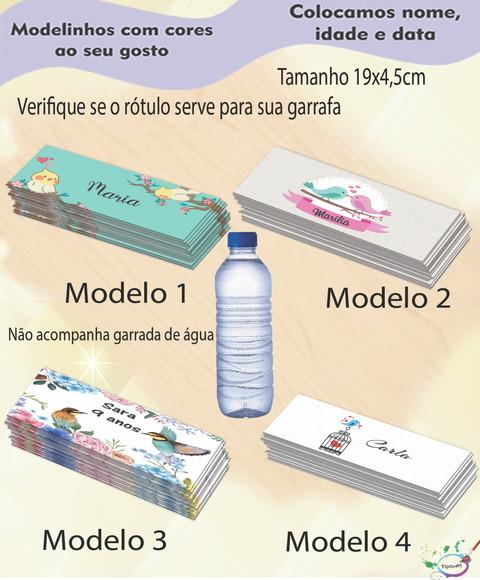 Rótulo Água Mineral-pássaros