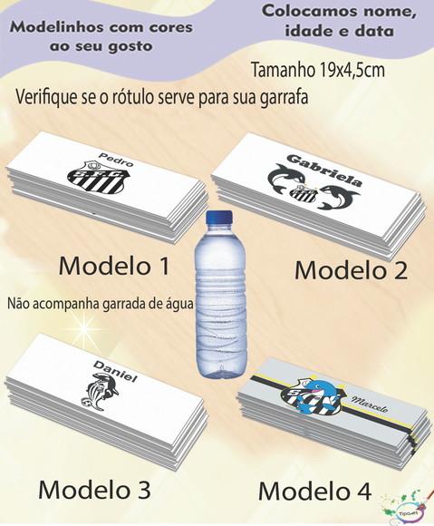 Rótulo Água Mineral-peixe