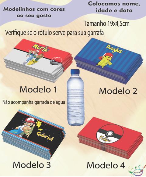 Rótulo Água Mineral-pokeon
