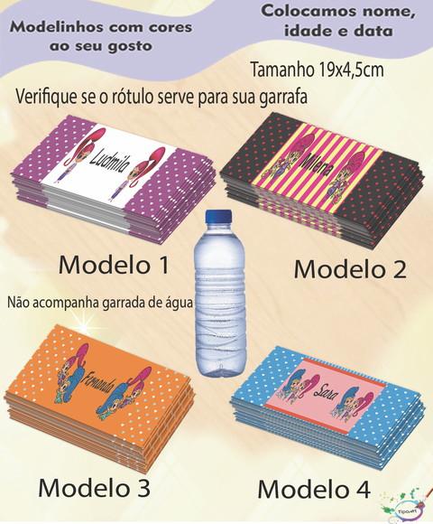 Rótulo Água Mineral-shimmer Shine