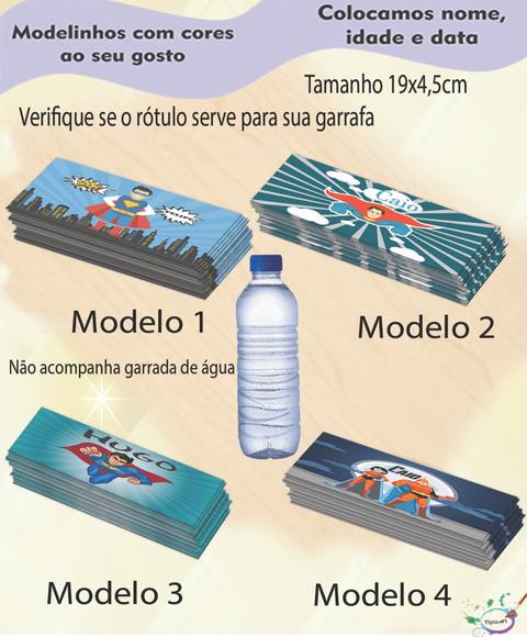 Rótulo Água Mineral-super Heroi