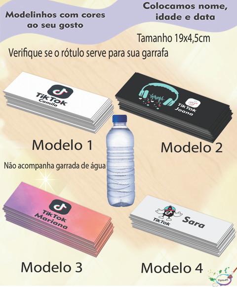 Rótulo Água Mineral-tik Tok