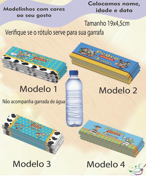 Rótulo Água Mineral-toy Story