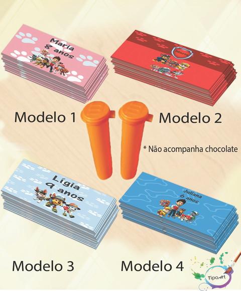 Rotulo Chocolate(confete)- Patrulha Canina