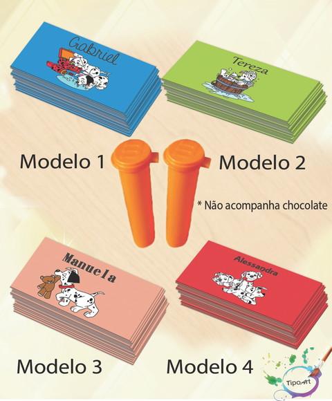 Rotulo Chocolate(confete)-101 Dalmatas