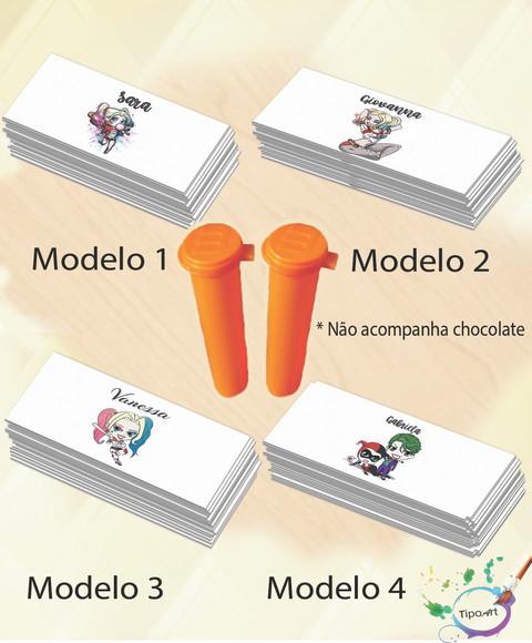 Rotulo Chocolate(confete)-arlequina