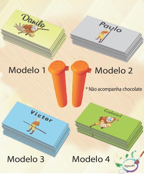 Rotulo Chocolate(confete)-avatar Aang