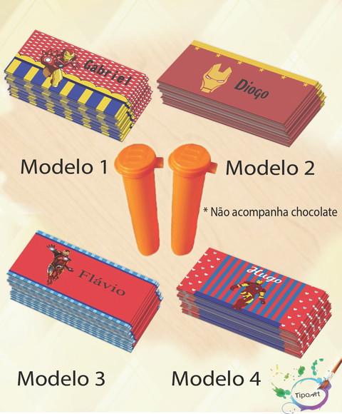 Rotulo Chocolate(confete)-homem de Ferro