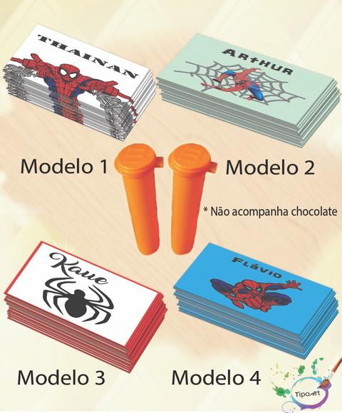 Rotulo Chocolate(confete)-homem Aranha