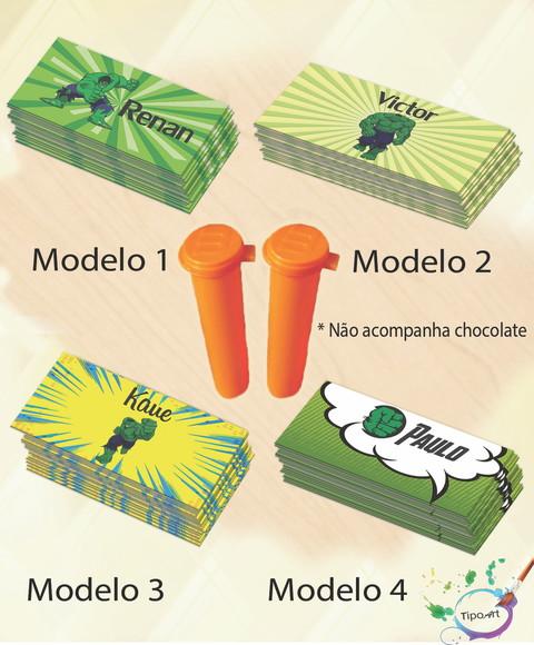 Rotulo Chocolate(confete)-hulk